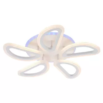 Потолочная диммируемая люстра с пультом ДУ Profit Light 9806/5A WHT 60W+7W RGB