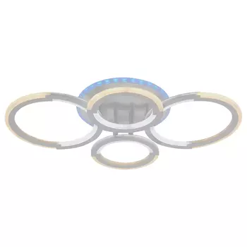 Потолочная диммируемая люстра с пультом ДУ Profit Light 9820/2+2 WHT 88W+7W RGB