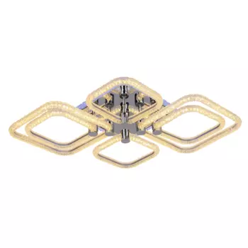 Потолочная диммируемая люстра с пультом ДУ Profit Light 8049/4+2 CHR 140W+8W RGB