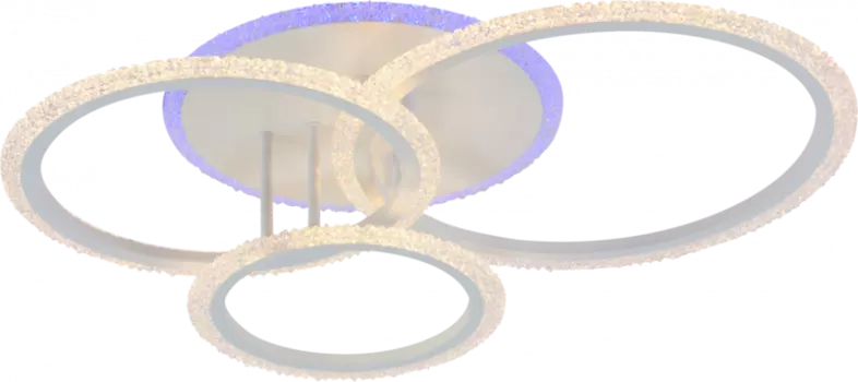 Потолочная диммируемая люстра с пультом ДУ Profit Light 8447/3 WHT 90W+8W RGB