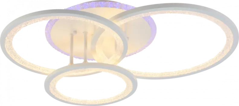 Потолочная диммируемая люстра с пультом ДУ Profit Light 8448/3 WHT 108W+8W RGB