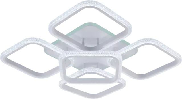 Потолочная диммируемая люстра с пультом ДУ Profit Light 6335/4+1 WHT 140W+10W RGB