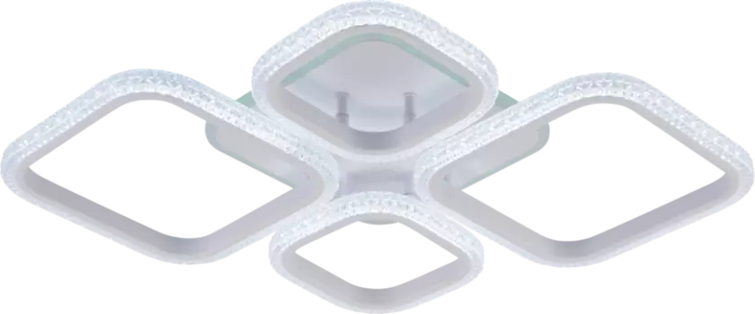 Потолочная диммируемая люстра с пультом ДУ Profit Light 6335/4 WHT 92W+8W RGB