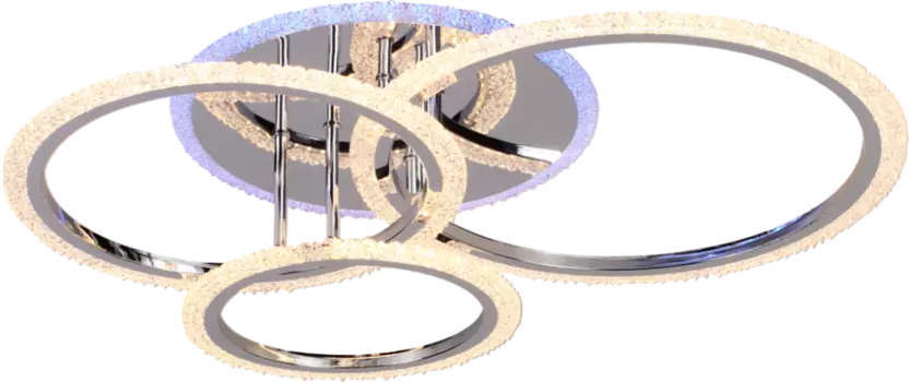 Потолочная диммируемая люстра с пультом ДУ Profit Light 8447/3 CHR 90W+8W RGB