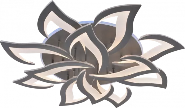 Потолочная диммируемая люстра с пультом ДУ Profit Light 8028/8+4 GRP 216W+15W RGB