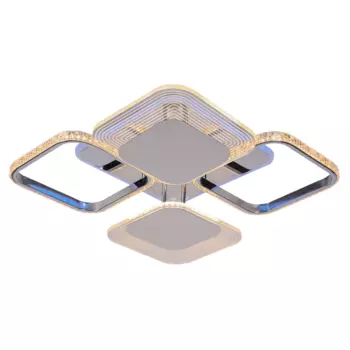 Потолочная диммируемая люстра с пультом ДУ Profit Light 5886/4A CHR 72W+6,5W RGB