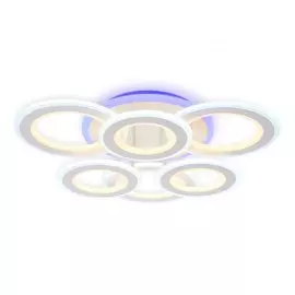 Потолочная диммируемая люстра с пультом ДУ Ambrella light FA8805 WH
