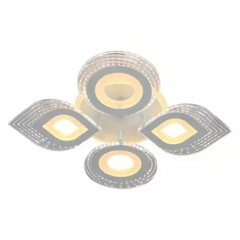 Потолочная диммируемая люстра с пультом ДУ Escada Ivy 10254/4LED White BL