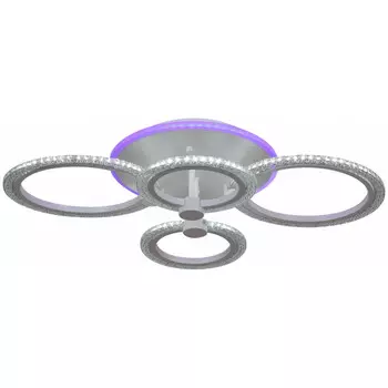 Потолочная диммируемая люстра с пультом ДУ Reluce 20316-0.3-2+2+1 WT (1426540)