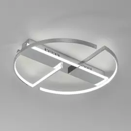 Потолочная диммируемая люстра с пультом Griff Eurosvet 90233/2 хром (a052485)