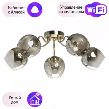 Потолочная люстра Альфа De Markt с поддержкой Алиса 324018105-A