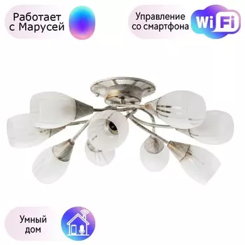 Потолочная люстра Arte lamp Penny с поддержкой Маруся A2701PL-9WG-М