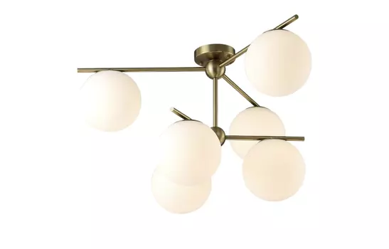 Потолочная люстра Crystal Lux FELIZ SP-PL6 BRONZE/WHITE