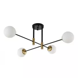 Потолочная люстра Crystal Lux FIDEL PL4 BLACK