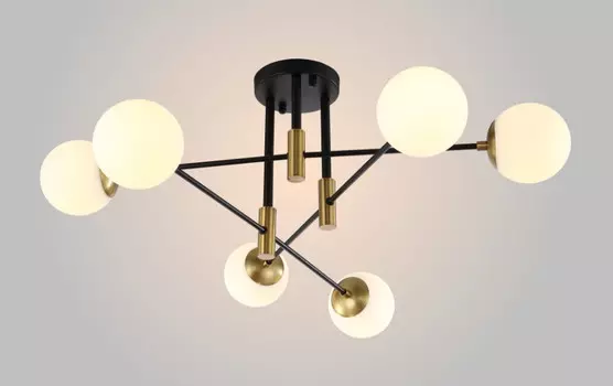 Потолочная люстра Crystal Lux FIDEL PL6 BLACK