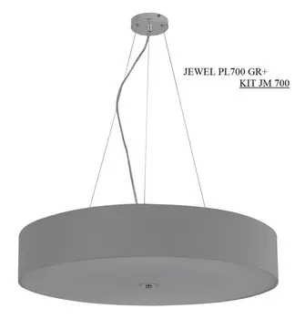 Потолочная люстра Crystal Lux Jewel PL700 Gray