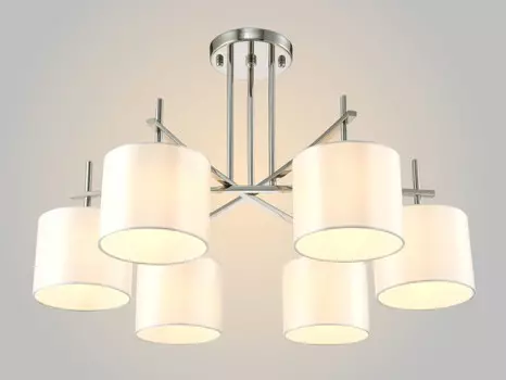 Потолочная люстра Crystal Lux SERGIO PL6 NICKEL