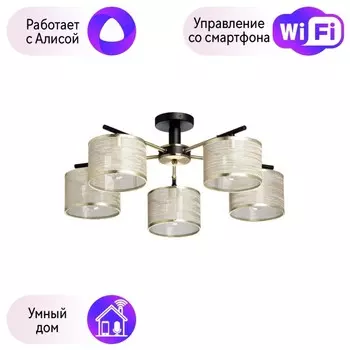 Потолочная люстра DeMarkt Лацио с поддержкой Алиса 103013005-A