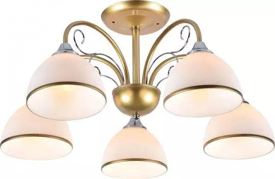 Потолочная люстра Escada 1119/5P E27*60W Chrome/Gold DIONE