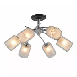Потолочная люстра Escada 1170/6P E27*60W Chrome/Black MELL