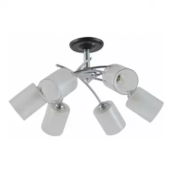 Потолочная люстра Escada 1170/6P E27*60W Chrome/Black MELL