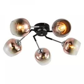 Потолочная люстра Escada 1176/5P E27*60W Black/Chrome MILEY