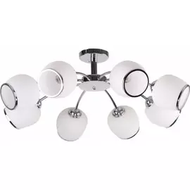 Потолочная люстра Escada 418/8PL E27*60W Chrome/White BRUNNERA