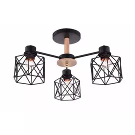 Потолочная люстра Escada 508/3PL E27*60W Black DALLAS