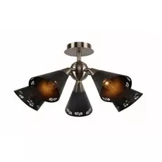 Потолочная люстра Escada 595/5P E14*40W Brass/Black LINCOLN