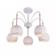 Потолочная люстра Escada 642/5P E14*40W White/Red SAMIRA