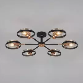 Потолочная люстра Eurosvet Gallo 70121/6 черный a052341