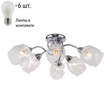 Потолочная люстра F-Promo Bento с лампочками 2191-6U+Lamps E27 P45