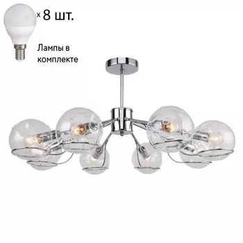 Потолочная люстра F-Promo Darina с лампочками 2341-8P+Lamps E14 P45