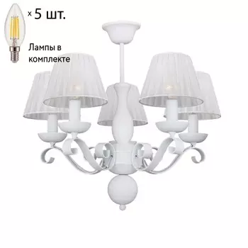 Потолочная люстра F-Promo Tavern с лампочками 2161-5P+Lamps E14 Свеча