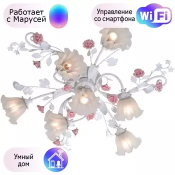 Потолочная люстра Lucia Tucci с поддержкой Маруся Fiori Di Rose 109.6.1-М