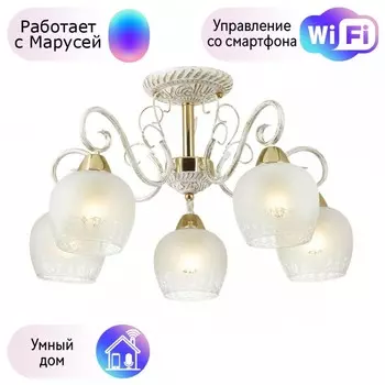 Потолочная люстра Lumion Biancopa с поддержкой Маруся 3505/5C-М