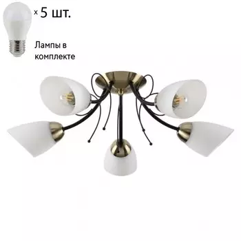 Потолочная люстра Lumion Eliana с лампочками 4592/5C+Lamps E27 P45