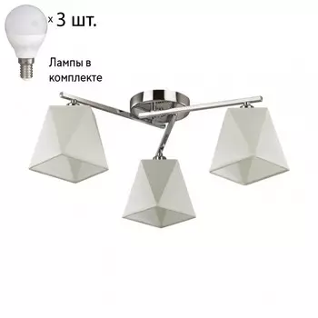 Потолочная люстра Lumion Elsa с лампочками 5218/3С+Lamps E14 P45
