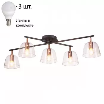Потолочная люстра Lumion Joseph с лампочками 4455/5C+Lamps E14 P45