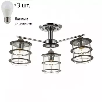 Потолочная люстра Lumion Rotondum с лампочками 3504/3C+Lamps E27 P45