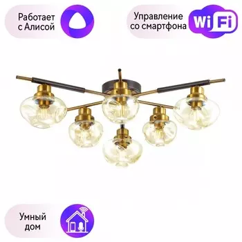 Потолочная люстра Lumion Yoshi с поддержкой Алиса 4405/6C-А