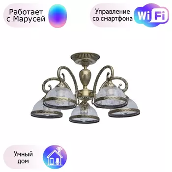 Потолочная люстра MW-Light Аманда 6 с поддержкой Маруся 481011805-М