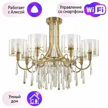 Потолочная люстра Odeon Nicole с поддержкой Алиса 4886/7-A