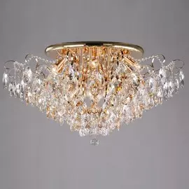 Потолочная люстра с хрусталем 10081/12 золото / прозрачный хрусталь Eurosvet