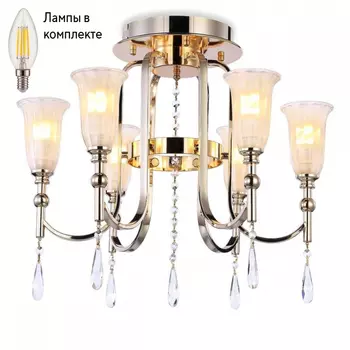 Потолочная люстра с лампочками Ambrella light TR3244+Lamps