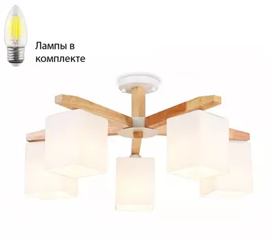 Потолочная люстра с лампочками Ambrella light TR83118+Lamps