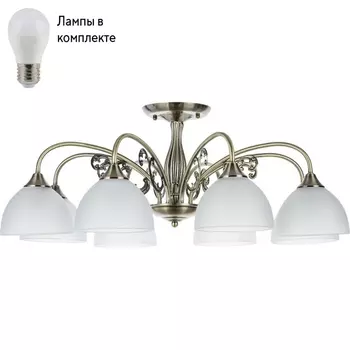 Потолочная люстра с лампочками Arte lamp A3037PL-8AB+Lamps