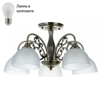Потолочная люстра с лампочками Arte lamp A3037PL-5AB+Lamps