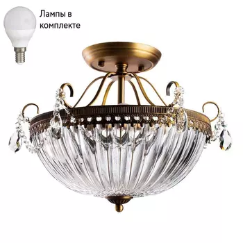 Потолочная люстра с лампочками Arte lamp A4410PL-3SR+Lamps