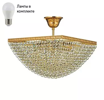 Потолочная люстра с лампочками Arti Lampadari Nobile E 1.3.30.502 G+Lamps